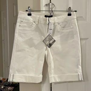 White cotton shorts